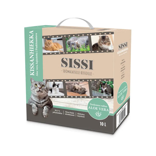 Sissi kissanhiekka aloe vera hajustettu 10 l - vera retkeilyvarusteet verkkokaupasta 10,90 €