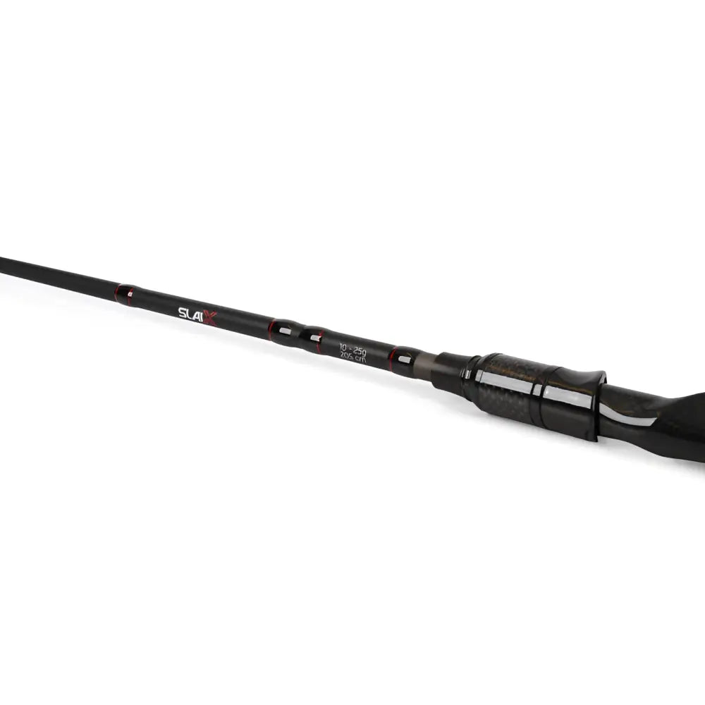 Black carbon fiber slaix sense series avokelavapa with red accents 10-25g light zander 205cm fishing rod