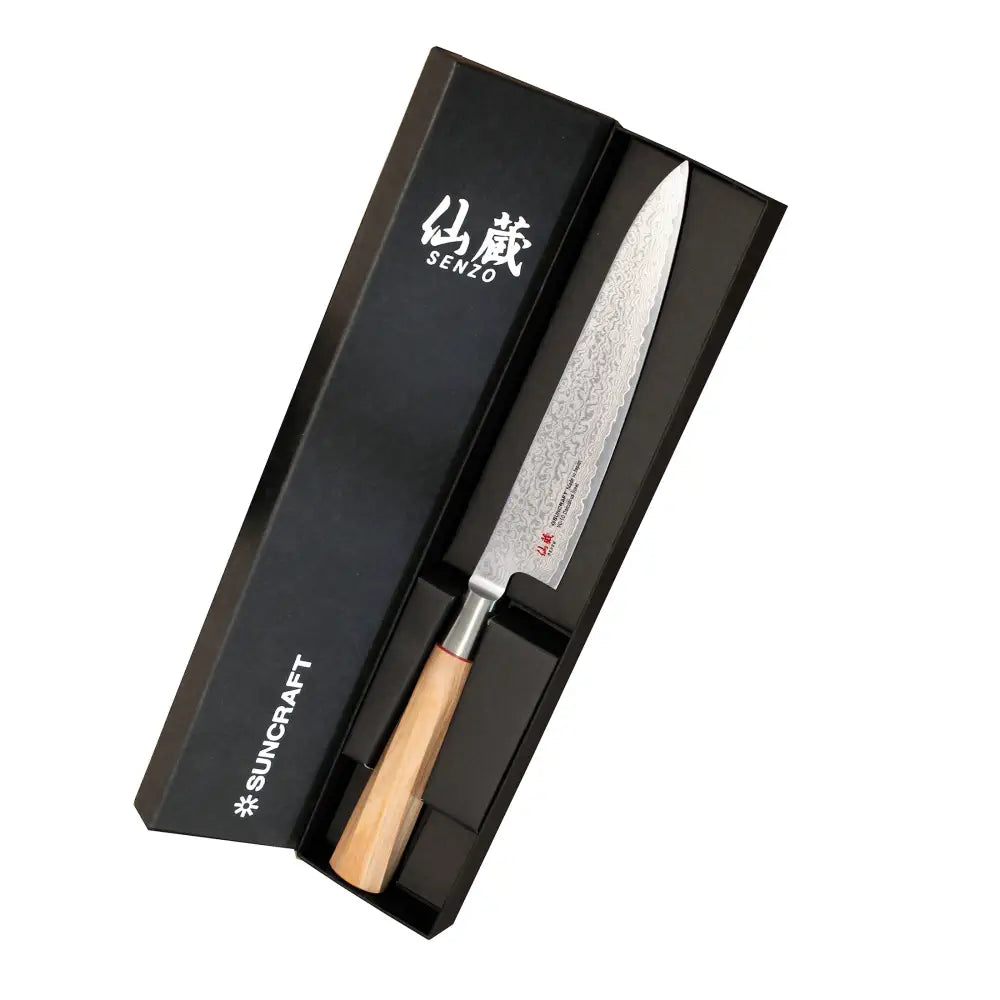 Suncraft senzo damascus twisted octagon yleis-/vihannesveitsi 15 cm - veitset retkeilyvarusteet verkkokaupasta 145 €