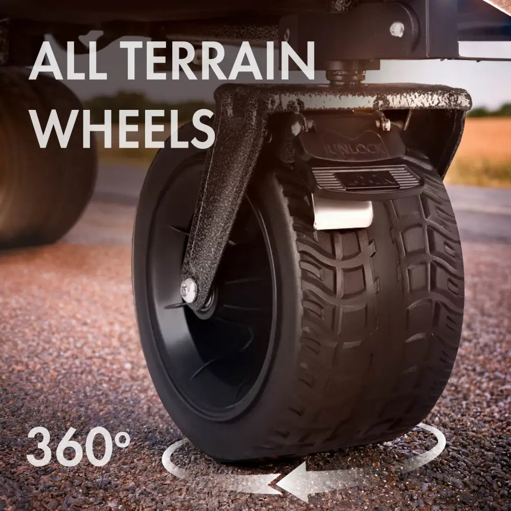 Taitettava kärry musta xxl 180l nc2604 nils camp - vetokärry kärry retkeilyvarusteet verkkokaupasta 139 €