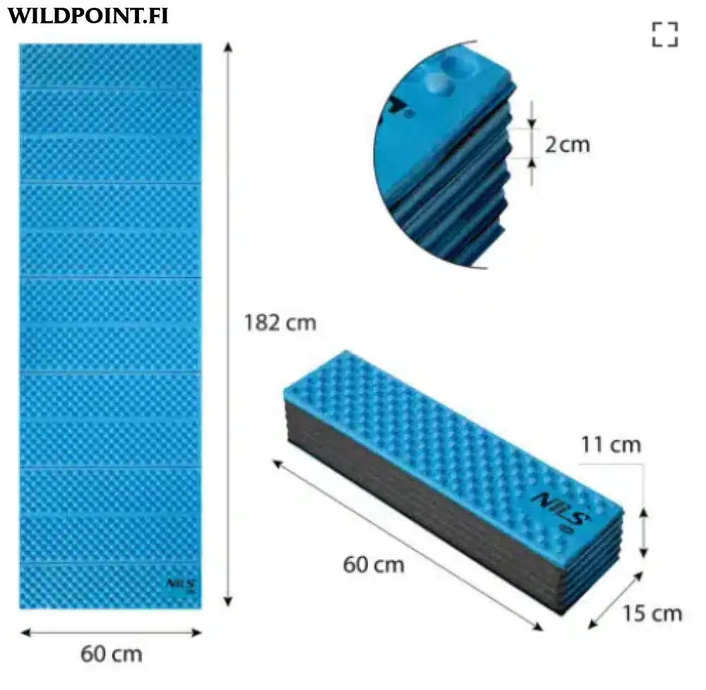 Taitettava makuualusta 188 cm nc1768 nils camp - accessories
