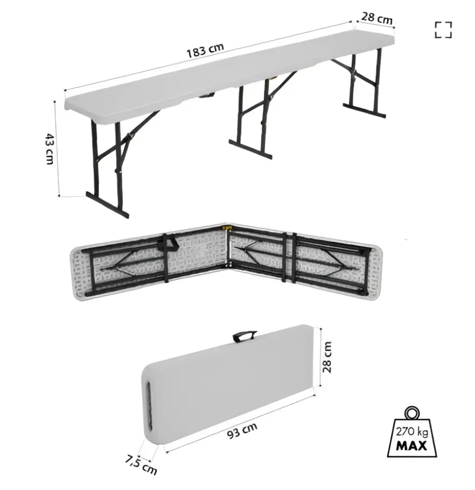 Taitettava puutarhapenkki 180cm nc3404 nils camp - accessories retkeilyvarusteet verkkokaupasta