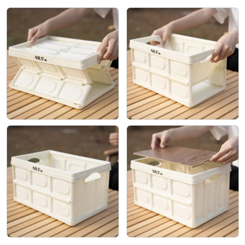 Taitettava säilytyslaatikko kannella 2in1 15l ncb4007 nils camp - säilytyslaatikko retkeilyvarusteet verkkokaupasta