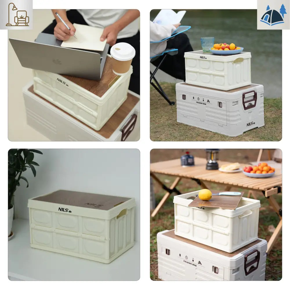 Taitettava säilytyslaatikko kannella 2in1 15l ncb4007 nils camp - säilytyslaatikko retkeilyvarusteet verkkokaupasta