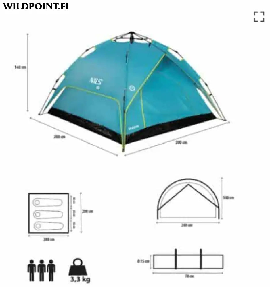 Teltta shadow nc7819 nils camp - accessories