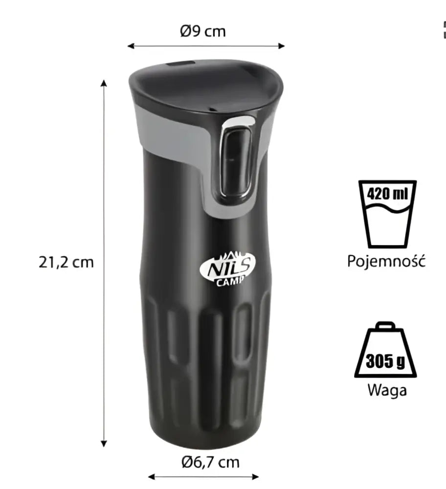 Termosmuki ncc06 black nils camp - accessories - wildpoint outdoors retkeilyvarusteet verkkokaupasta 19,90 €