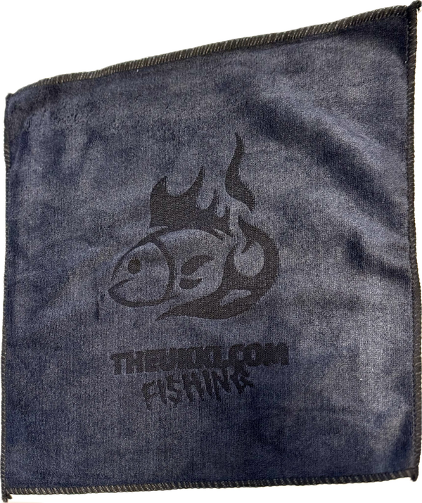 Kalastajan mikrokuitupyyhe 30 X 30cm, musta