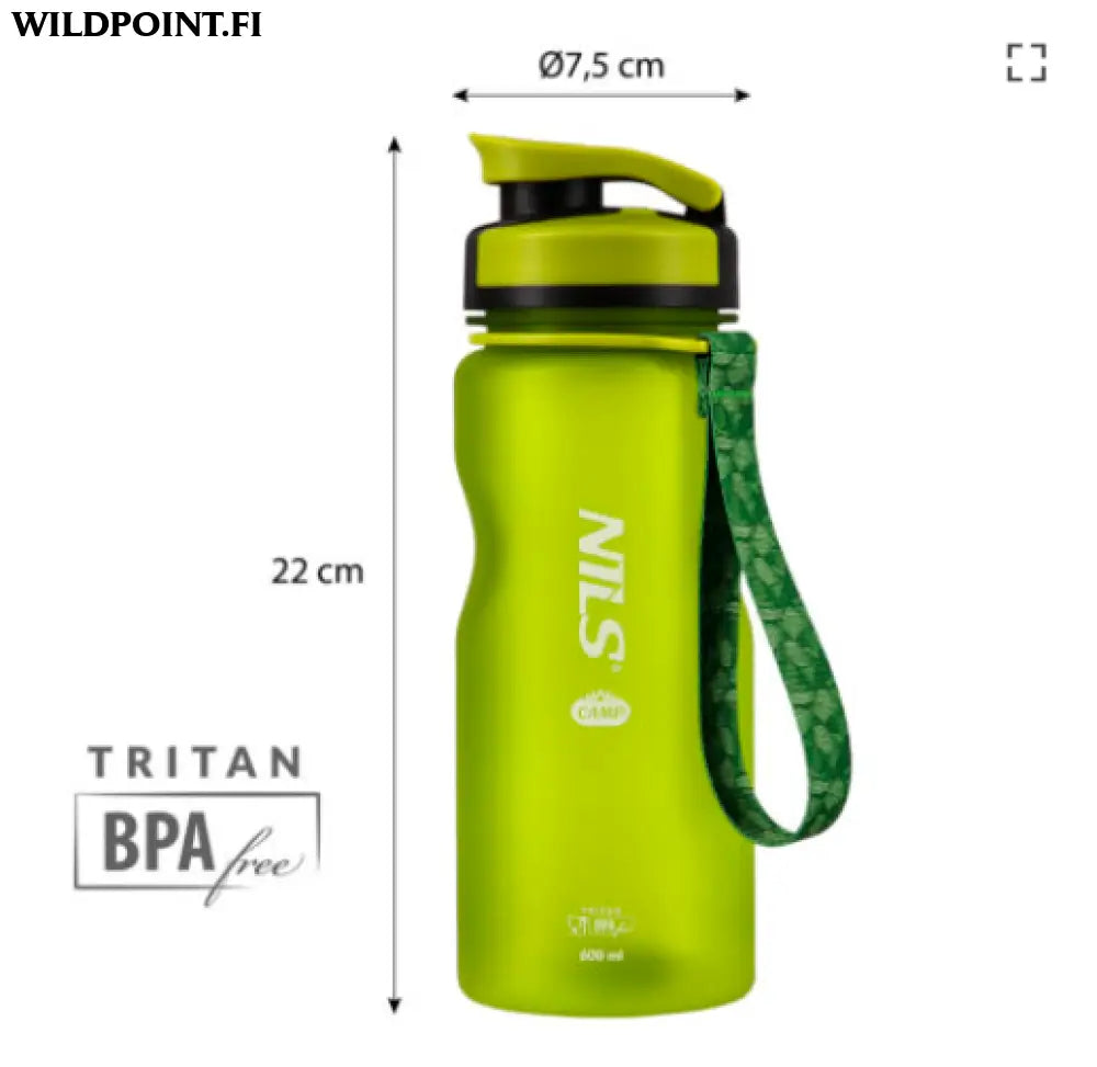 Tritan juomapullo 600ml nc1740 nils camp - 4 väriä - accessories