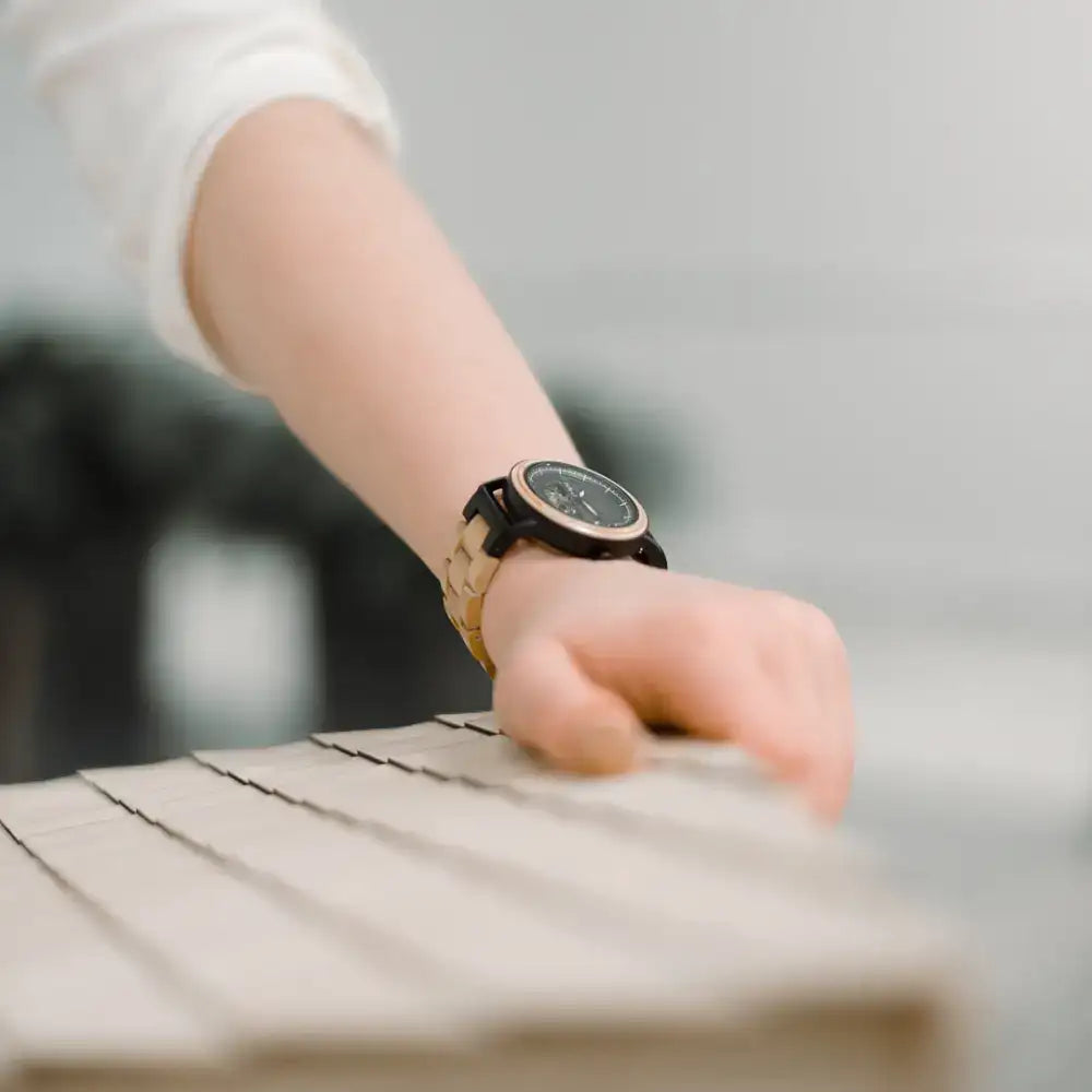 Korpi (40mm) - rannekellot 40mm automaattikello koivusta kellossa retkeily 299 €