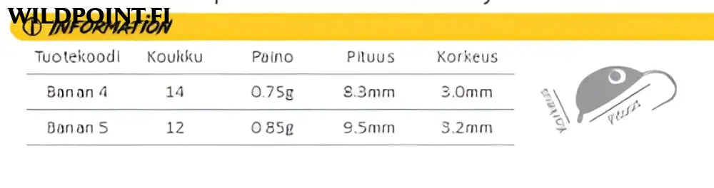 Väinö banan swarovski mormyska 2kpl