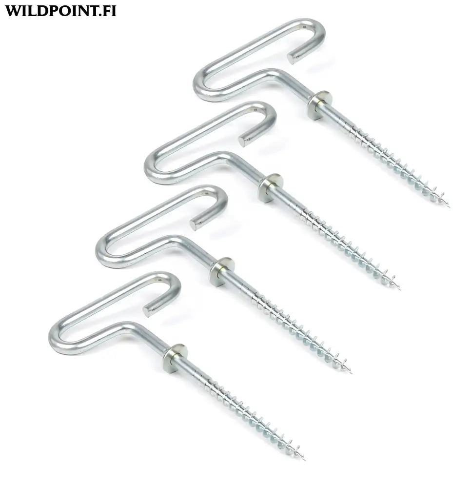 Väinö jääruuvit telttaan teräs 4kpl