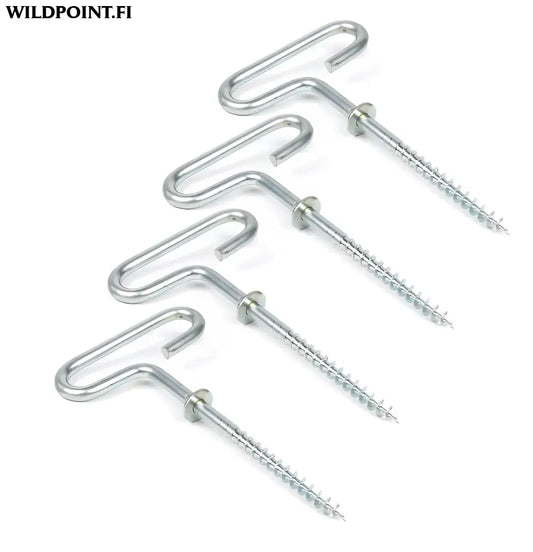 Väinö jääruuvit telttaan teräs 4kpl