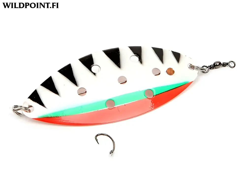 Väinö nellimn 85mm 14g isokokoiset rautulätkät upeissa väreissä. - väinö nellimn zebra 85mm 14g