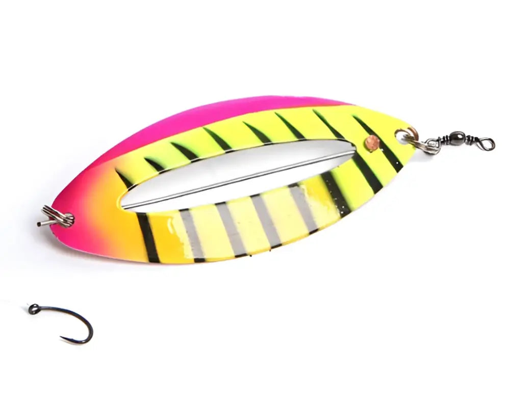 Väinö tanabru 85mm 13g isokokoiset rautulätkät valoaukolla. - pink tiger - retkeilyvarusteet verkkokaupasta 6,75 €