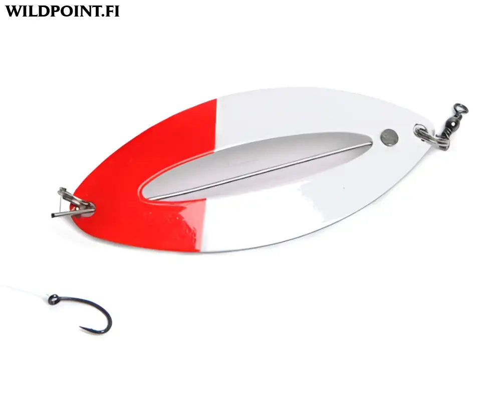 Väinö tanabru 85mm 13g isokokoiset rautulätkät valoaukolla. - väinö tanabru redwhite 85mm 13g