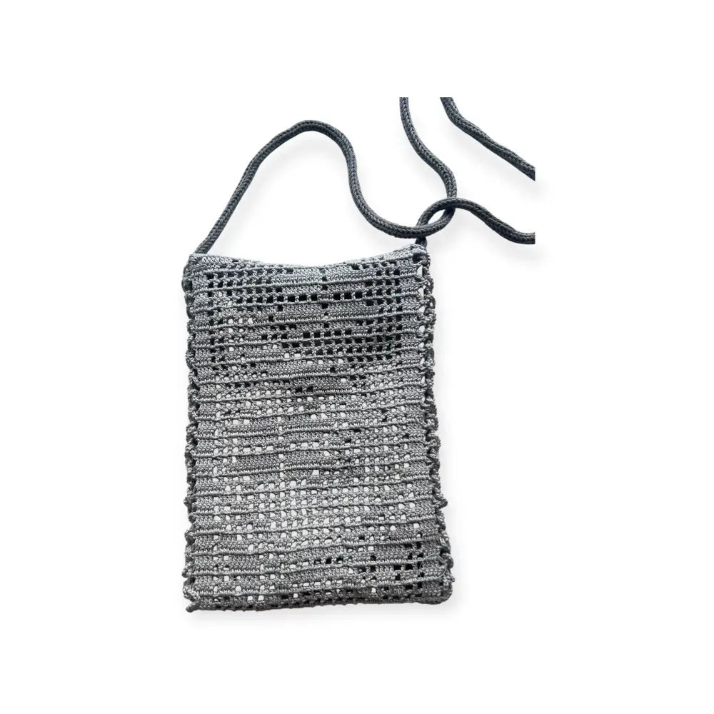 Virkattu harmaa olkalaukku - wildpoint outdoors retkeilyvarusteet verkkokaupasta 29,90 €