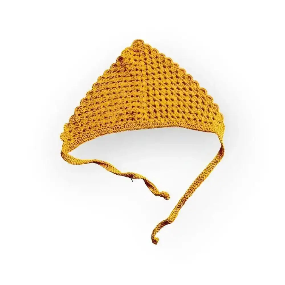 Virkattu hellehuivi - keltainen - huivi kesään retkeilyvarusteet verkkokaupasta 18,90 €