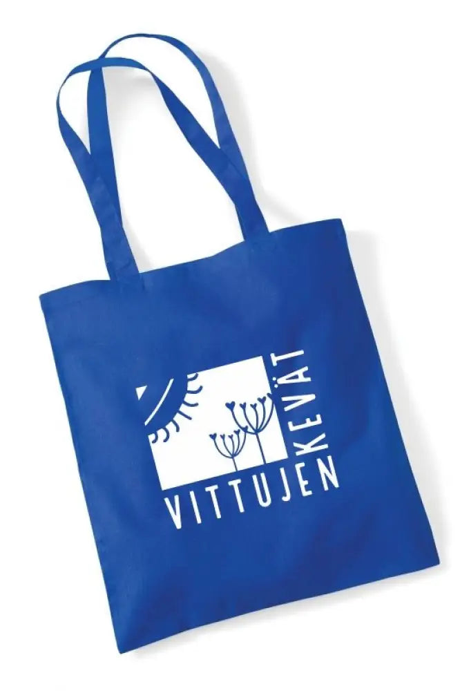 Vittujen kevät logo - kangaskassi - bright royal - kangaskassi - wildpoint outdoors retkeilyvarusteet verkkokaupasta