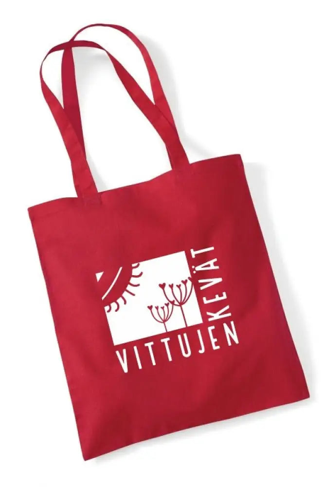 Vittujen kevät logo - kangaskassi - classic red - kangaskassi - wildpoint outdoors retkeilyvarusteet verkkokaupasta 15 €