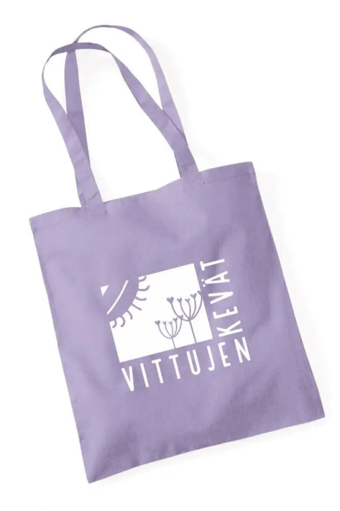 Vittujen kevät logo - kangaskassi - lavender - kangaskassi - wildpoint outdoors retkeilyvarusteet verkkokaupasta 15 €