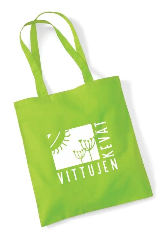 Vittujen kevät logo - kangaskassi - lime - kangaskassi - wildpoint outdoors retkeilyvarusteet verkkokaupasta 15 €