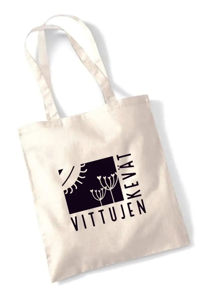 Vittujen kevät logo - kangaskassi - natural - kangaskassi - wildpoint outdoors retkeilyvarusteet verkkokaupasta 15 €