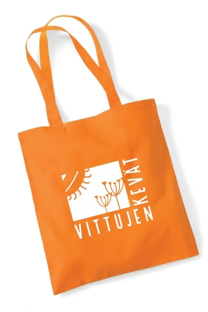 Vittujen kevät logo - kangaskassi - orange - kangaskassi - wildpoint outdoors retkeilyvarusteet verkkokaupasta 15 €