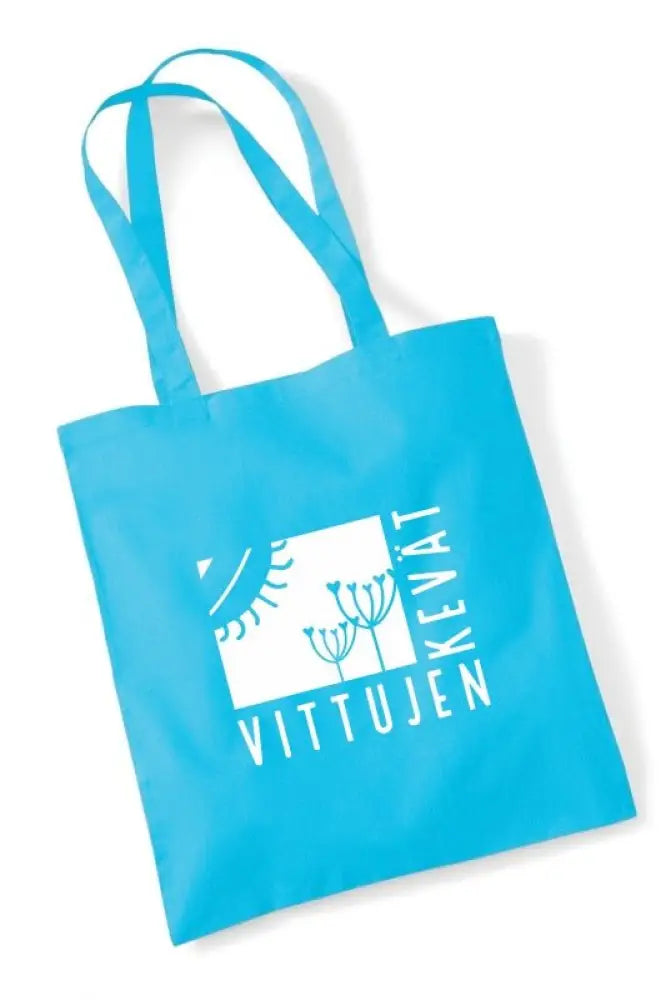 Vittujen kevät logo - kangaskassi - surf blue - kangaskassi - wildpoint outdoors retkeilyvarusteet verkkokaupasta 15 €