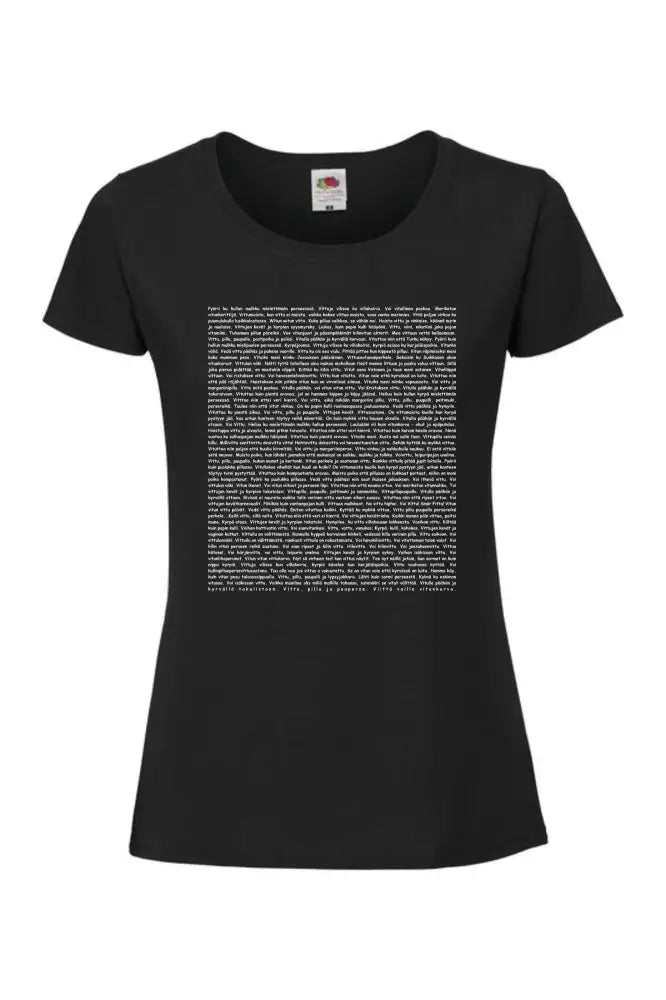 Vitun sanonnat ja manaukset - t-paita naisten - retkeilyvarusteet verkkokaupasta