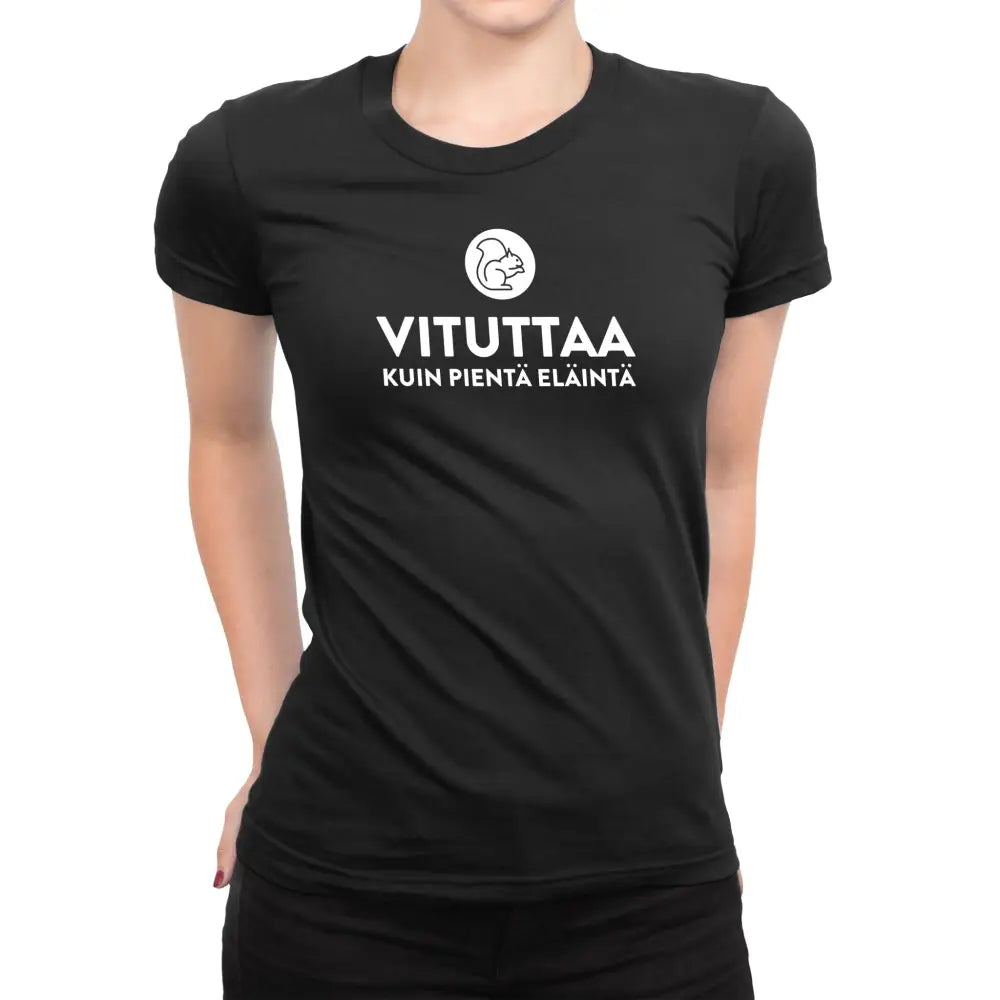 Vituttaa kuin pientä eläintä - t-paita naisten - black / xxs - retkeilyvarusteet verkkokaupasta 23,90 €