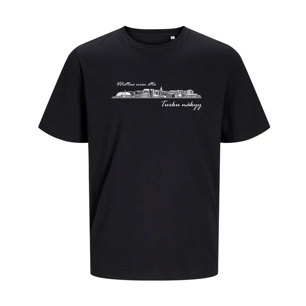 Vituttaa niin että turku näkyy - t-paita unisex - black / xs - retkeilyvarusteet verkkokaupasta 23,90 €