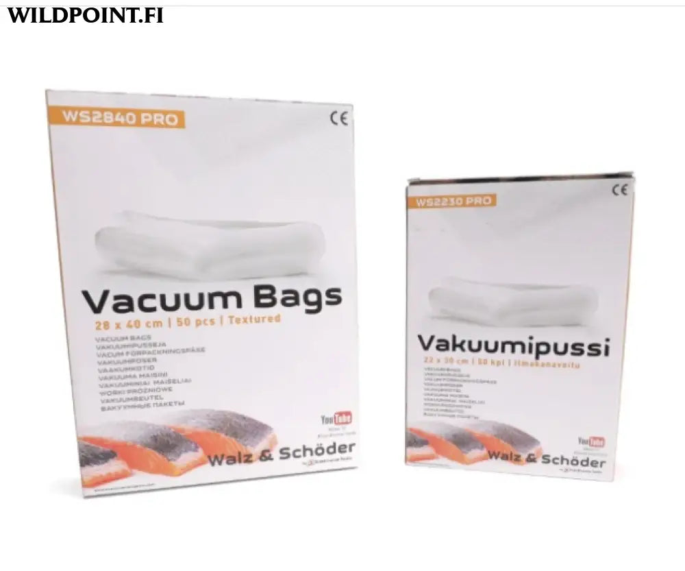 W + s vakuumipussi 22 x 30cm 50kpl