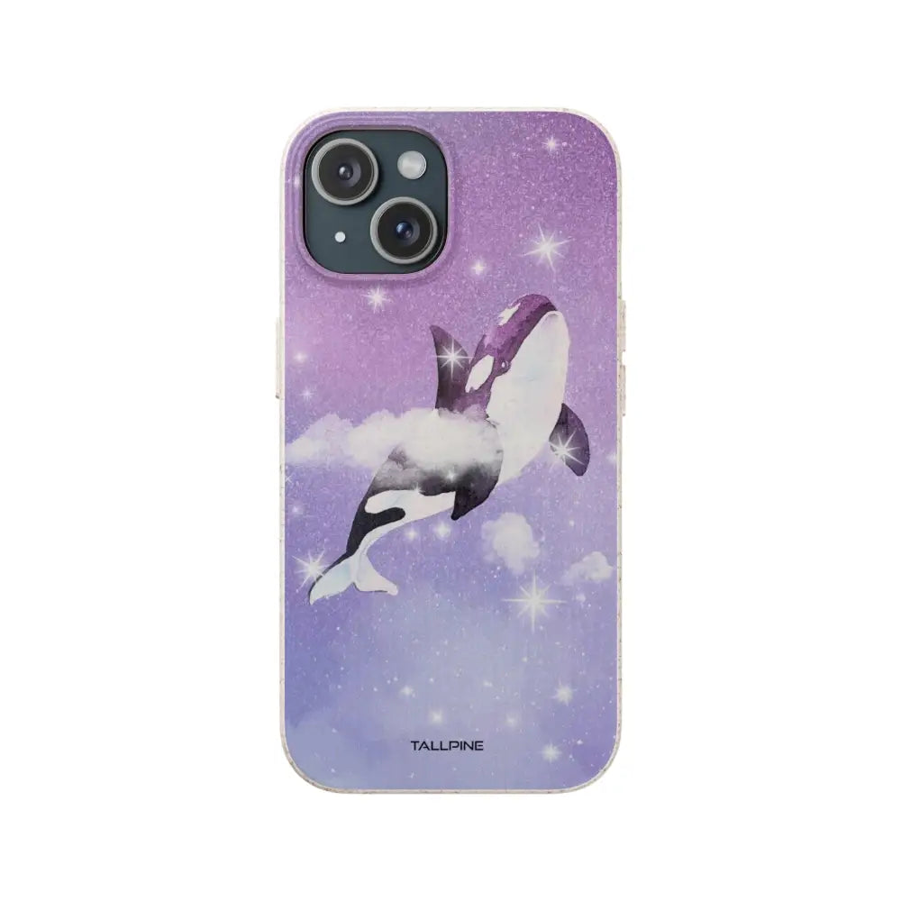 Watercolor orca - eco case - wildpoint outdoors retkeilyvarusteet verkkokaupasta
