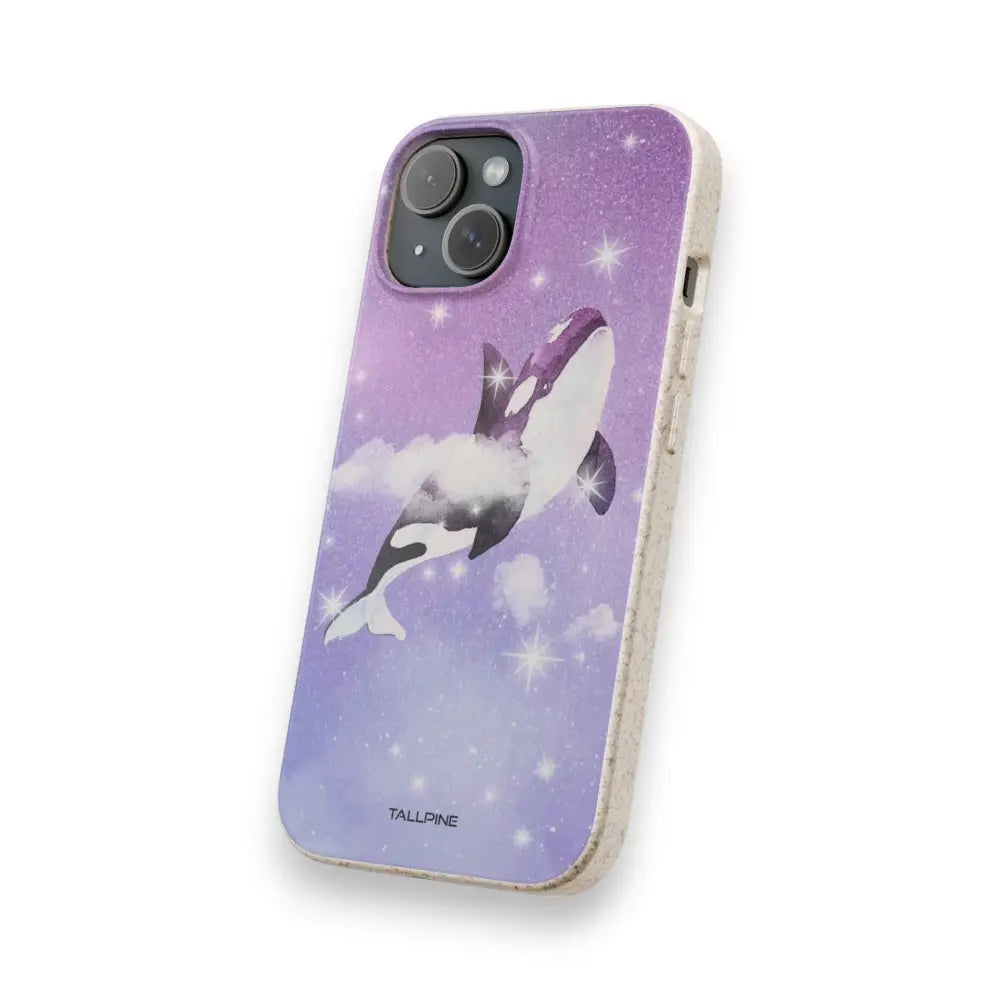 Watercolor orca - eco case - wildpoint outdoors retkeilyvarusteet verkkokaupasta