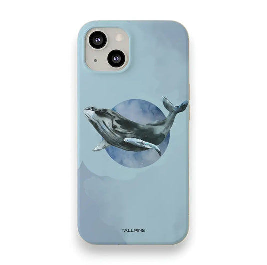 Watercolor whale - eco case - iphone 17 - wildpoint outdoors retkeily 35 €