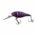 Wildpoint Lilac Trout Wobbler 5,5 cm 7 g kova runkoloinen viehe, violetti-hopearaidallinen metallipinnalla ja kolmella piikkimoukuilla